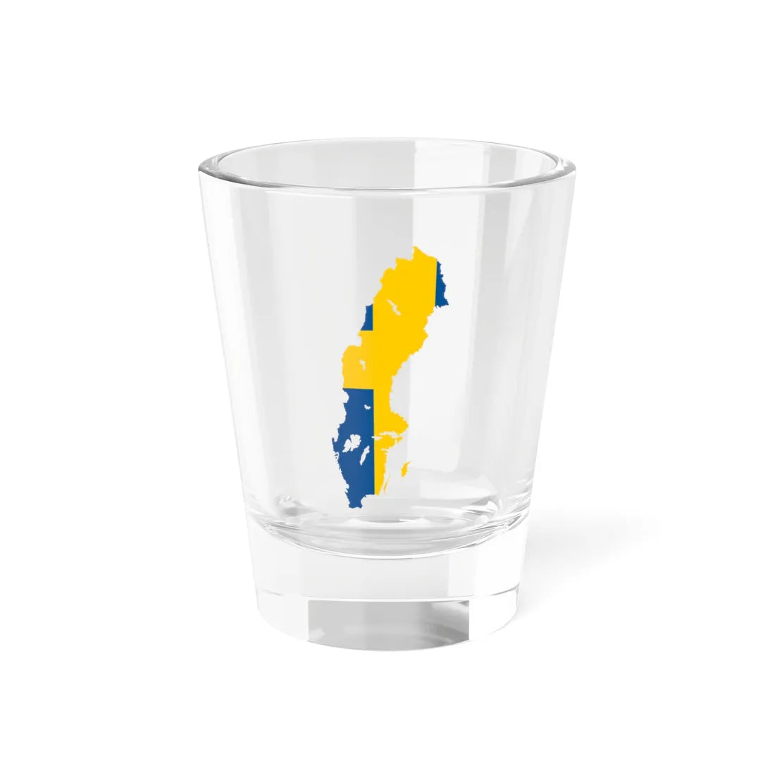 Sverige FlaggKarta (Sweden) Shot Glass 1.5oz 1.5oz - Go Mug Yourself