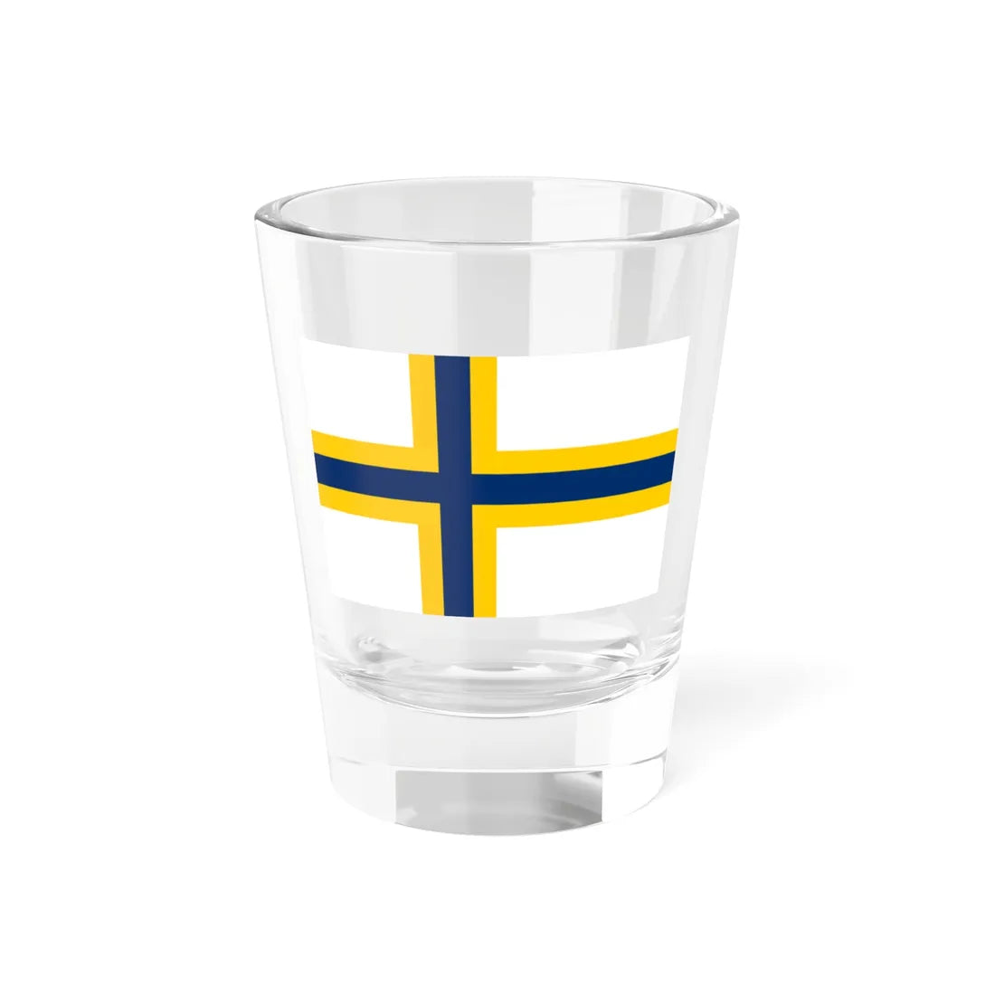 Sverigefinskaflaggan (Sweden) Shot Glass 1.5oz 1.5oz - Go Mug Yourself