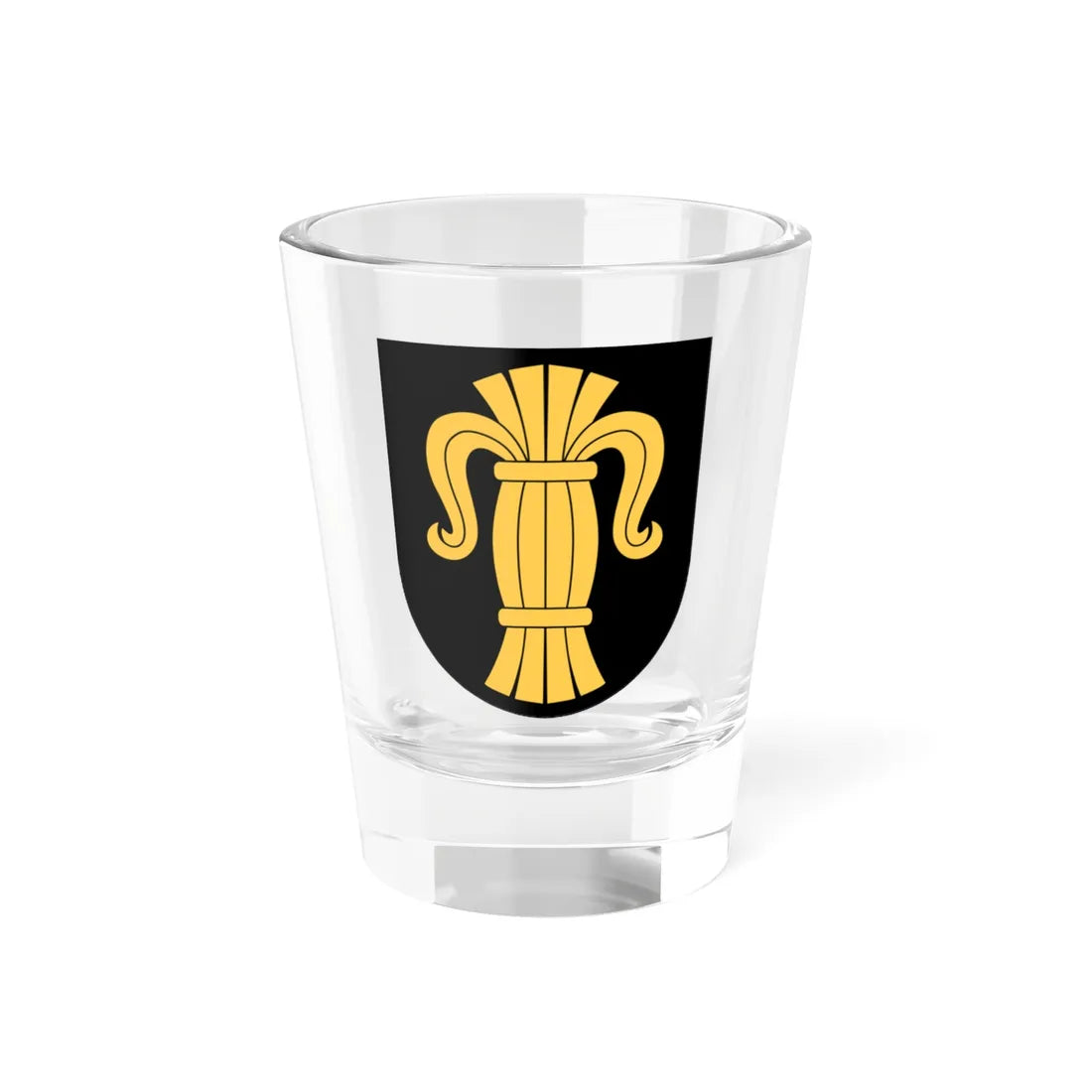 Sveriges nationella förbund vapen (Sweden) (Coat of Arms) Shot Glass 1.5oz 1.5oz - Go Mug Yourself