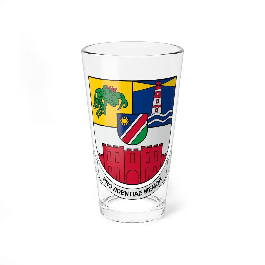 Swakopmund COA (Namibia) (Coat of Arms) Pint Glass 16oz 16oz - Go Mug Yourself