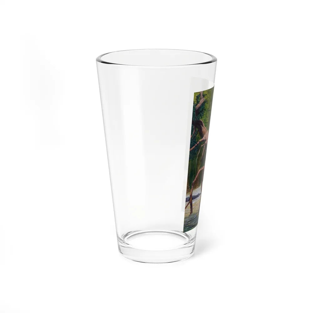 Swamp Adventure (Magazine Illustration) Pint Glass 16oz-Go Mug Yourself