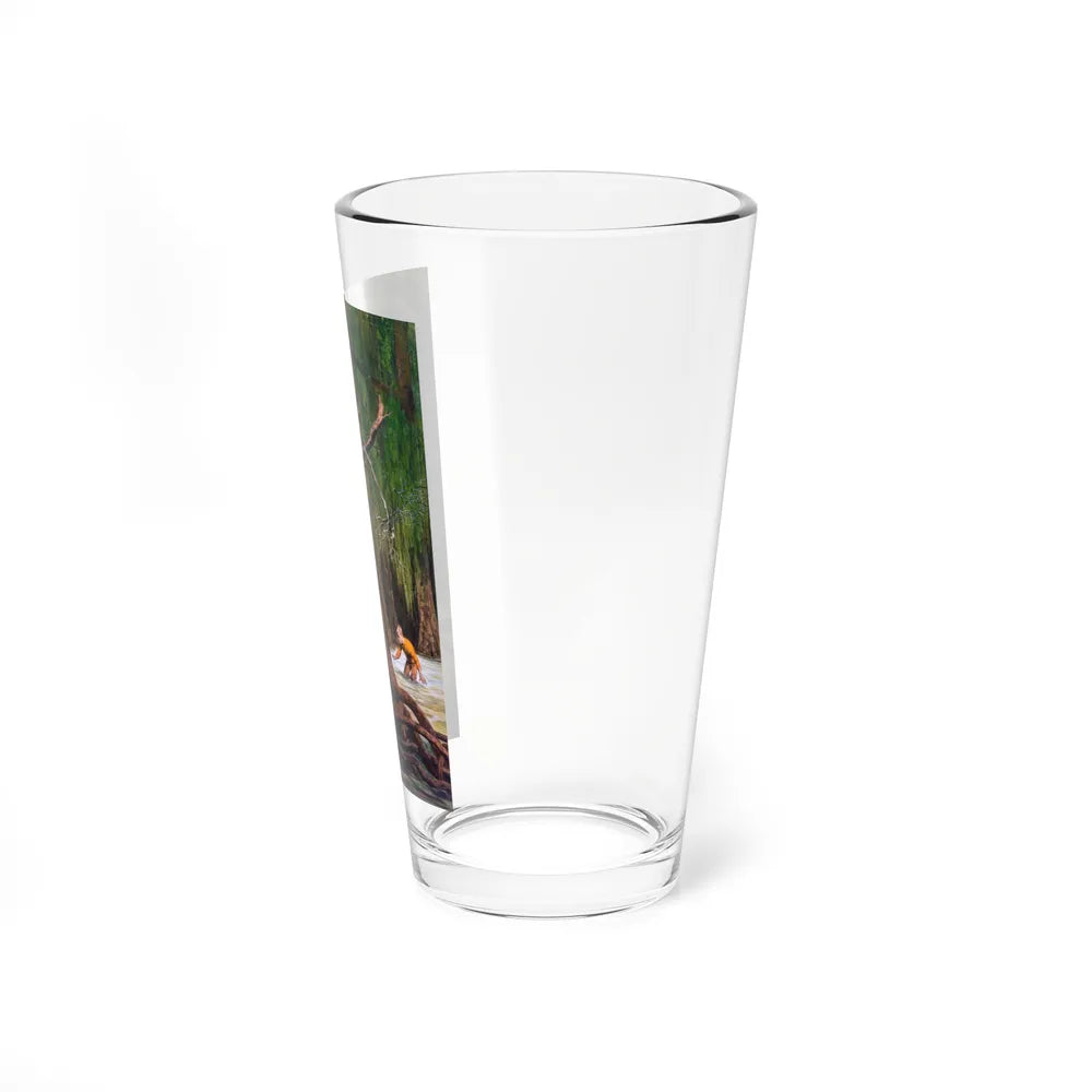 Swamp Adventure (Magazine Illustration) Pint Glass 16oz-Go Mug Yourself