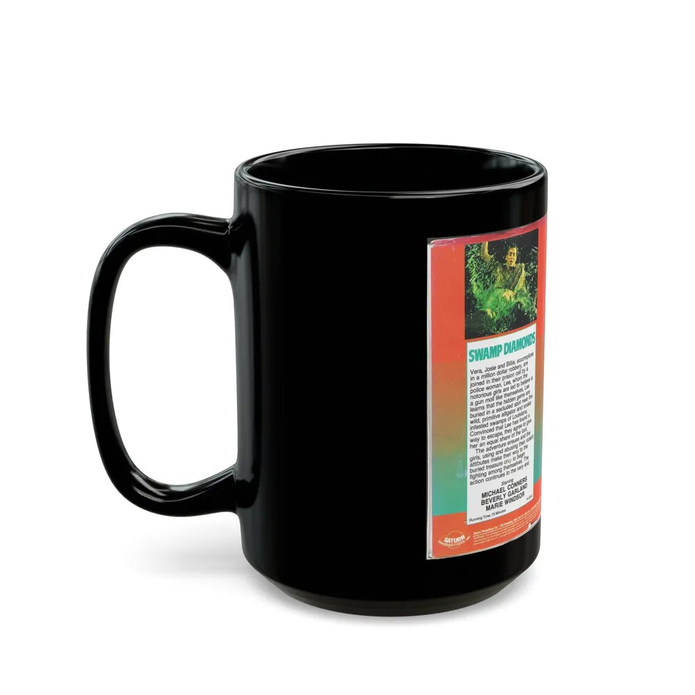 SWAMP DIAMONDS (VHS COVER) - Black Coffee Mug-Go Mug Yourself