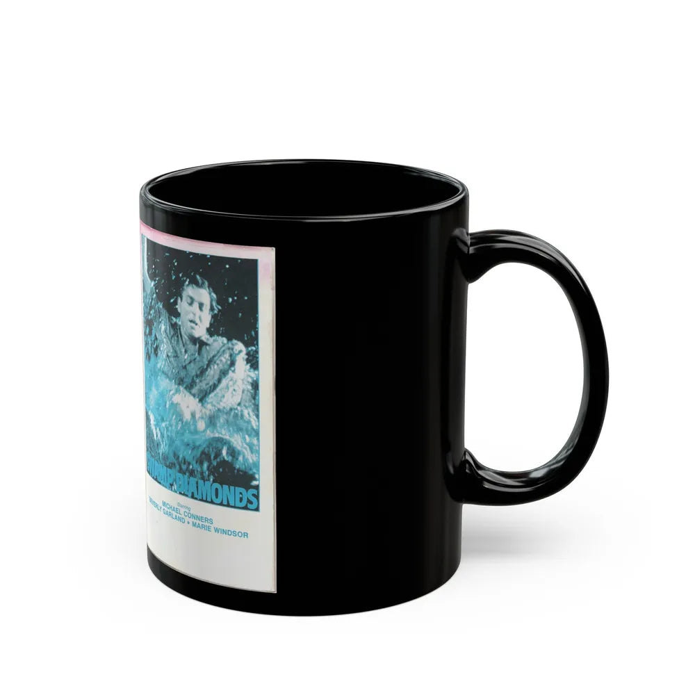 SWAMP DIAMONDS (VHS COVER) - Black Coffee Mug-Go Mug Yourself