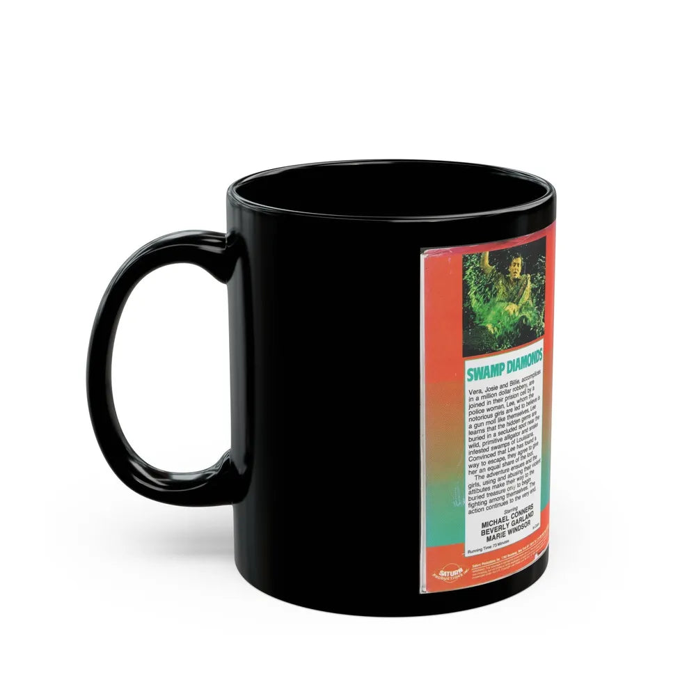 SWAMP DIAMONDS (VHS COVER) - Black Coffee Mug-Go Mug Yourself