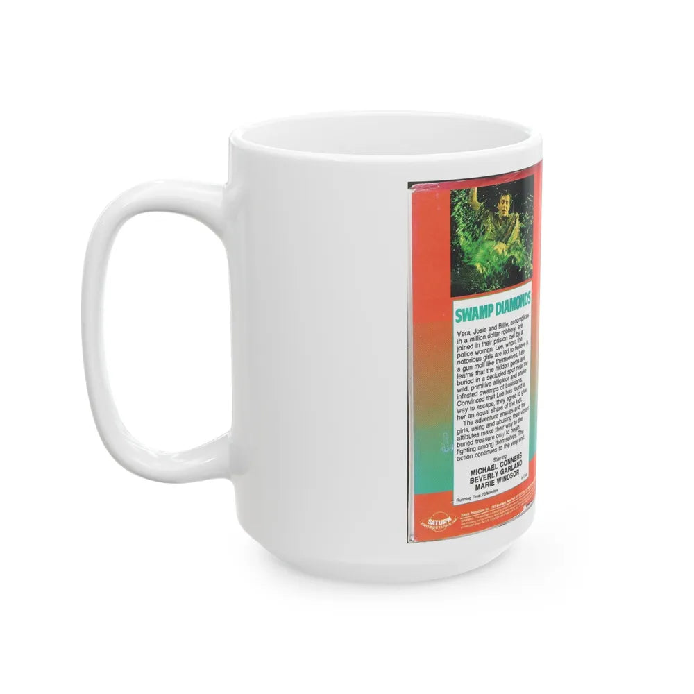 SWAMP DIAMONDS (VHS COVER) - White Coffee Mug-Go Mug Yourself