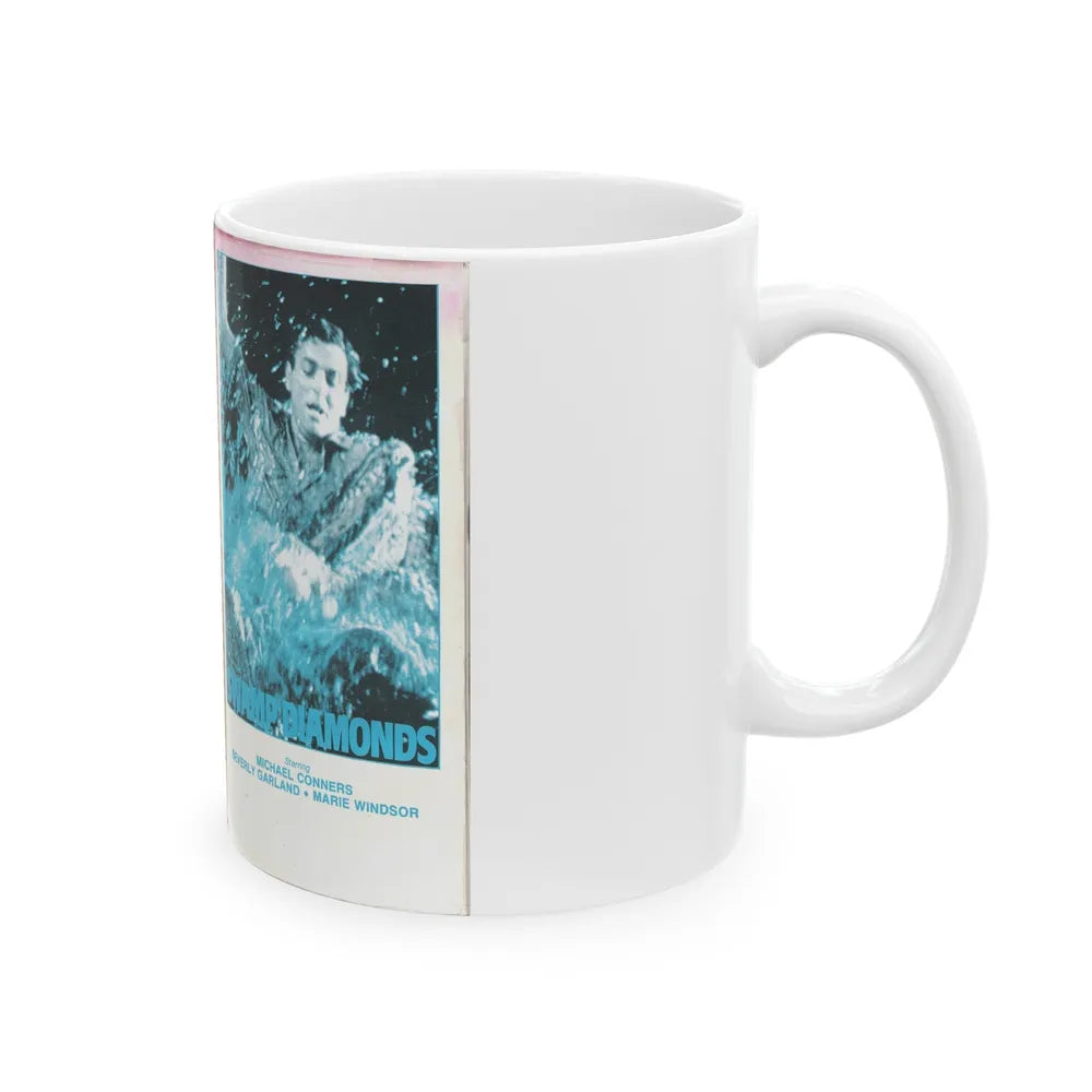 SWAMP DIAMONDS (VHS COVER) - White Coffee Mug-Go Mug Yourself