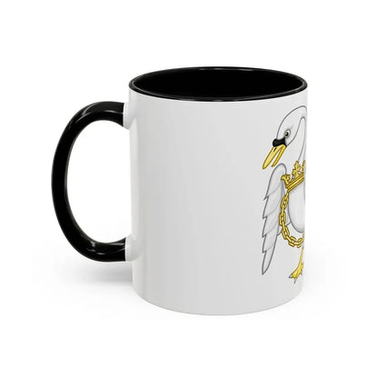 Swan Badge of Henry IV & V - Accent Coffee Mug - Go Mug Yourself
