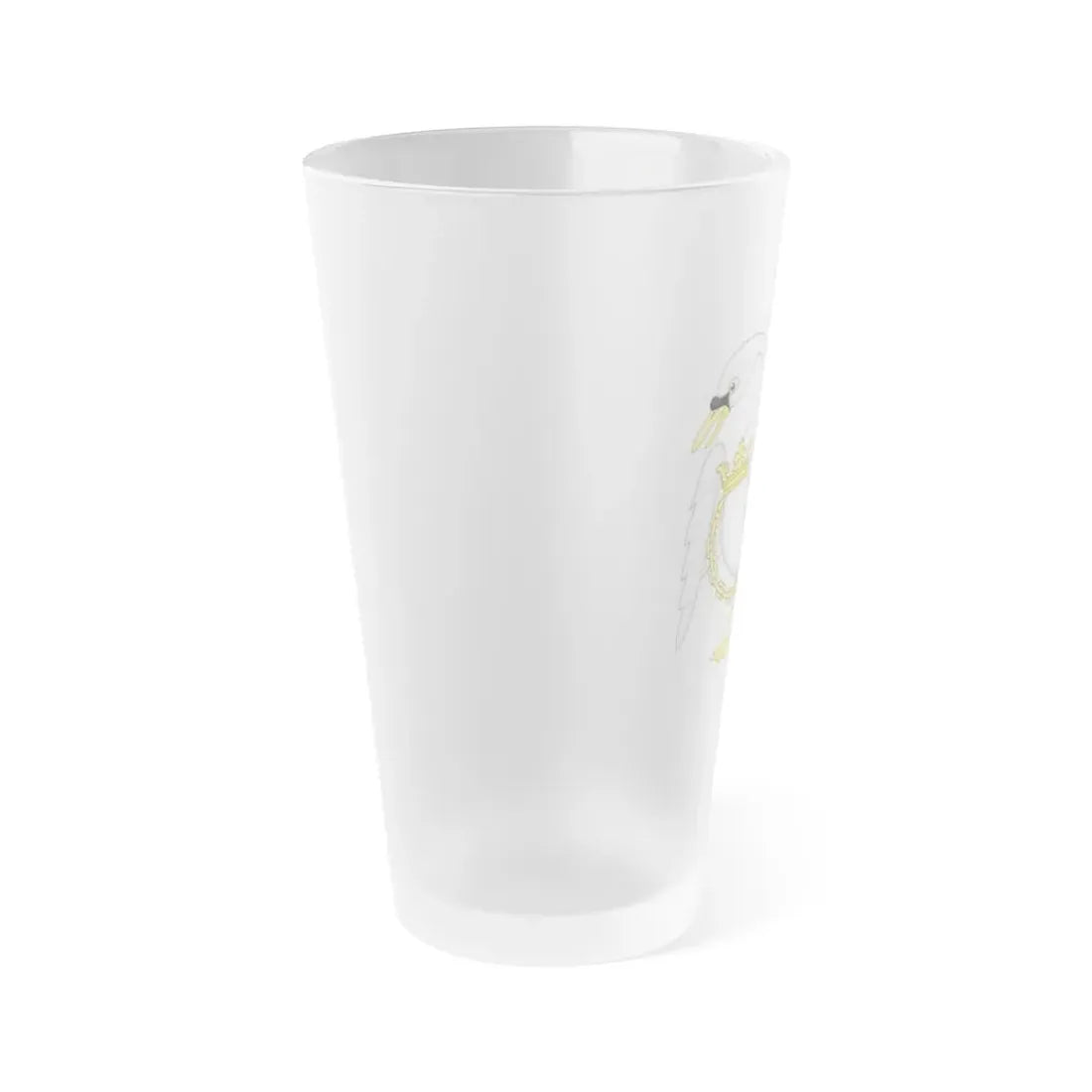 Swan Badge of Henry IV & V - Frosted Pint Glass 16oz - Go Mug Yourself