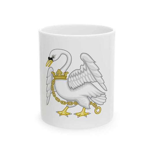 Swan Badge of Henry IV & V - White Coffee Mug 11oz - Go Mug Yourself