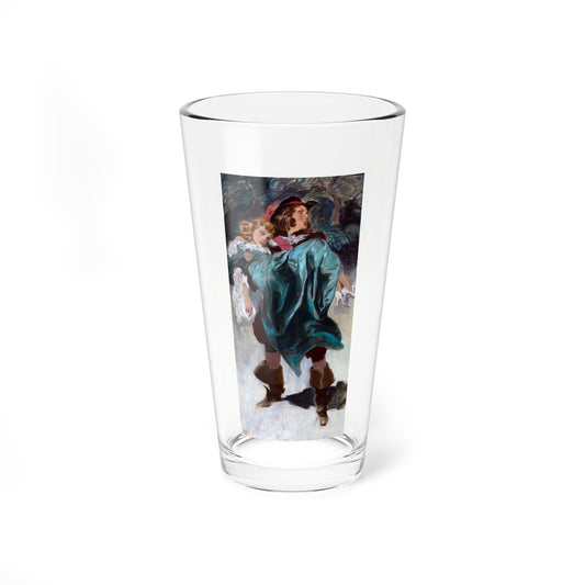 Swashbuckler Carrying Woman, The Saturday Evening Post interior illustration (Magazine Illustration) Pint Glass 16oz-16oz-Go Mug Yourself