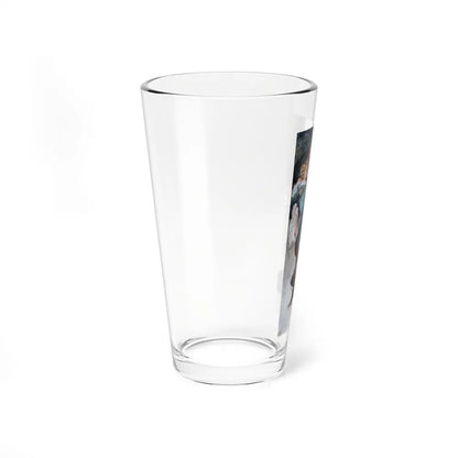 Swashbuckler Carrying Woman, The Saturday Evening Post interior illustration (Magazine Illustration) Pint Glass 16oz - Go Mug Yourself