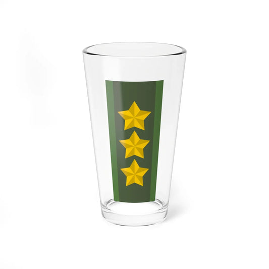 SWE Generallöjtnant (Sweden) (Military Rank) Pint Glass 16oz 16oz - Go Mug Yourself
