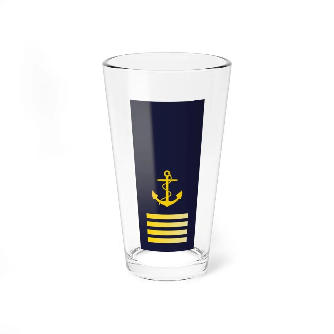 SWE Navy 4bar (Sweden) (Military Rank) Pint Glass 16oz 16oz - Go Mug Yourself
