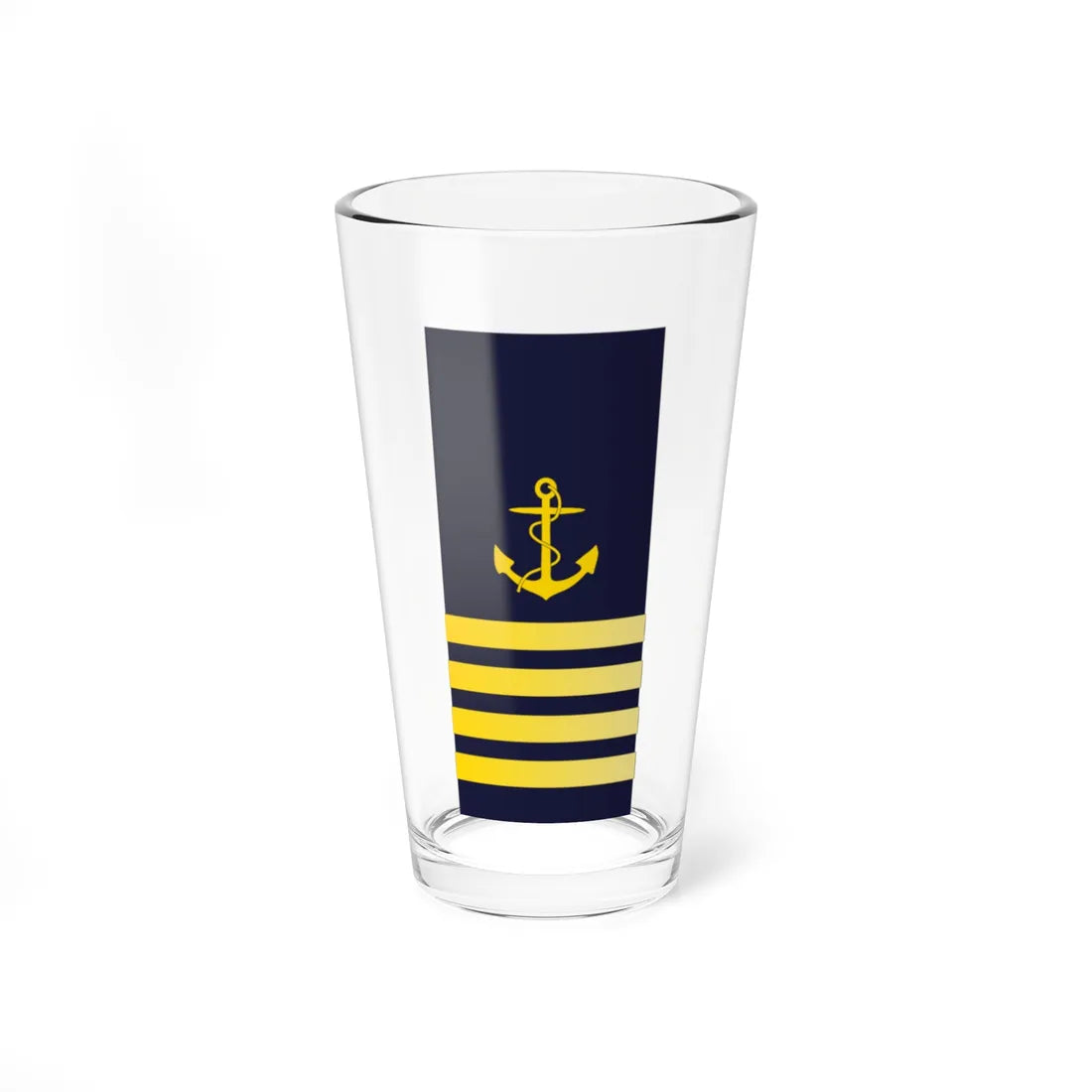 SWE Navy 4Stripes (Sweden) (Military Rank) Pint Glass 16oz 16oz - Go Mug Yourself
