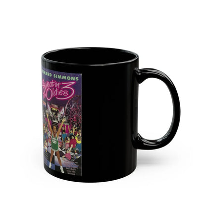 SWEATIN TO THE OLDIES 3 (VHS COVER) - Black Coffee Mug-Go Mug Yourself