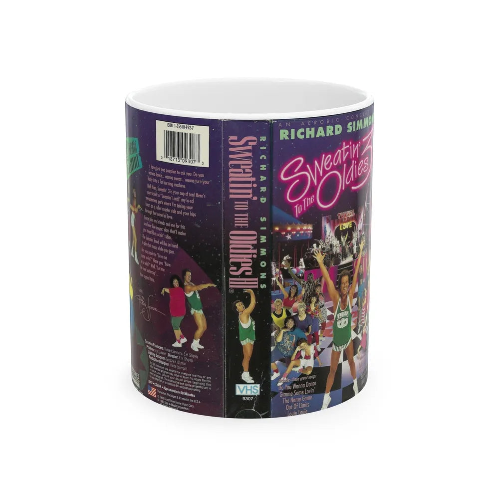 SWEATIN TO THE OLDIES 3 (VHS COVER) - White Coffee Mug-11oz-Go Mug Yourself