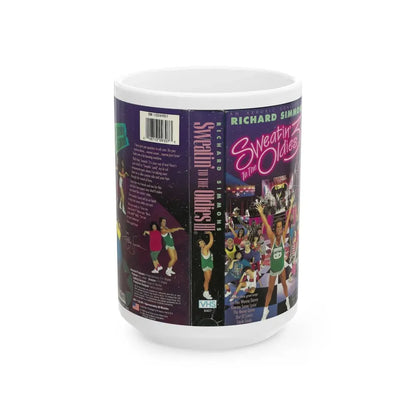 SWEATIN TO THE OLDIES 3 (VHS COVER) - White Coffee Mug 15oz - Go Mug Yourself