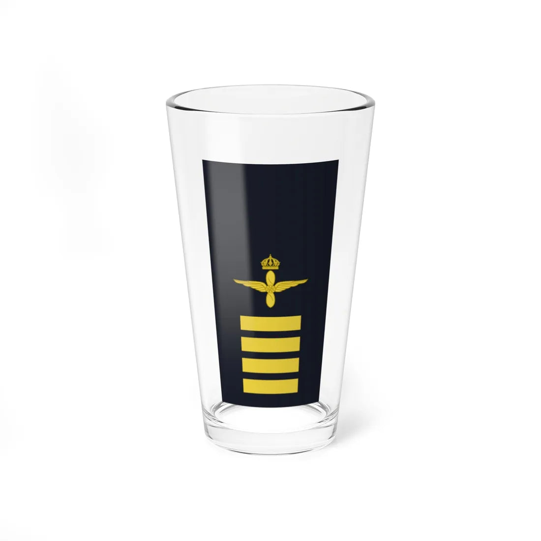 Sweden AirForce OR 2b 2019 (Sweden) (Military Rank) Pint Glass 16oz 16oz - Go Mug Yourself