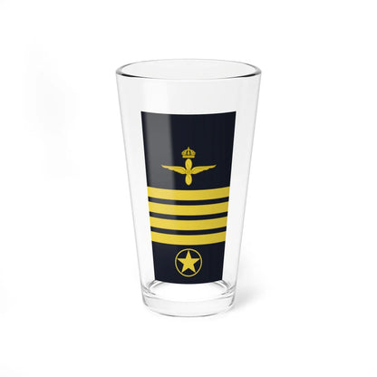 Sweden AirForce OR 9 2019 (Sweden) (Military Rank) Pint Glass 16oz 16oz - Go Mug Yourself