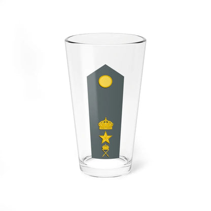 Sweden Army OF 3 M1987 (Sweden) (Military Rank) Pint Glass 16oz 16oz - Go Mug Yourself