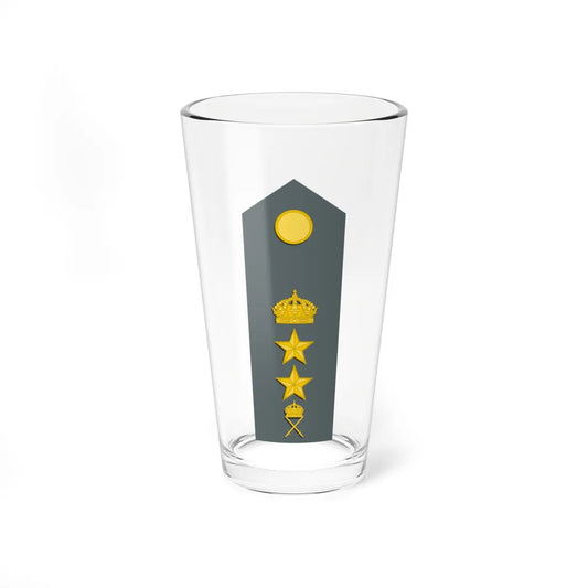 Sweden Army OF 4 M1987 (Sweden) (Military Rank) Pint Glass 16oz 16oz - Go Mug Yourself