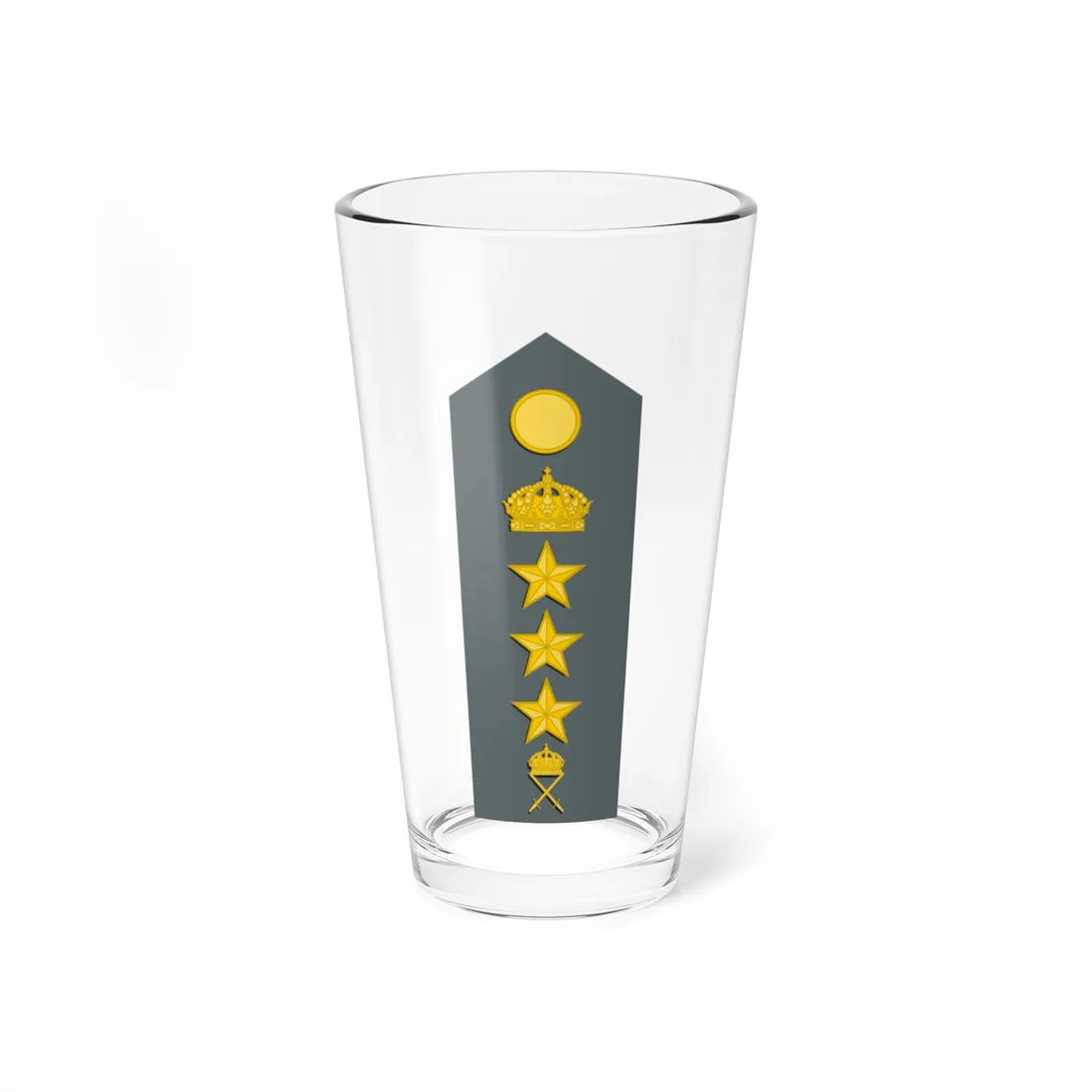 Sweden Army OF 5 M1987 (Sweden) (Military Rank) Pint Glass 16oz 16oz - Go Mug Yourself