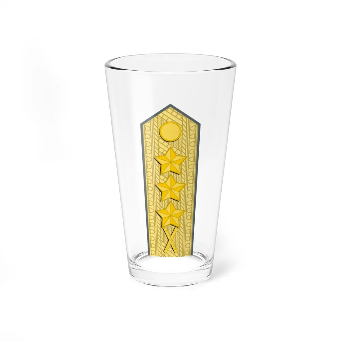 Sweden Army OF 8 M1987 (Sweden) (Military Rank) Pint Glass 16oz 16oz - Go Mug Yourself