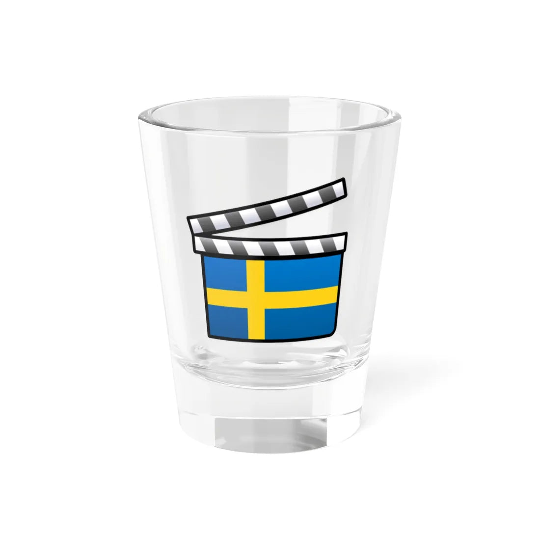 Sweden film clapperboard (Sweden) Shot Glass 1.5oz 1.5oz - Go Mug Yourself