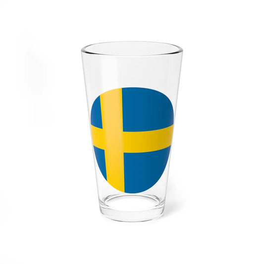Sweden flag orb icon (Sweden) Pint Glass 16oz 16oz - Go Mug Yourself