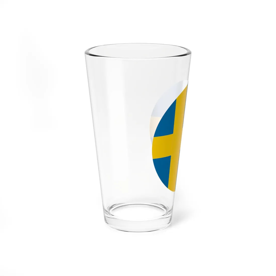 Sweden flag orb icon (Sweden) Pint Glass 16oz - Go Mug Yourself