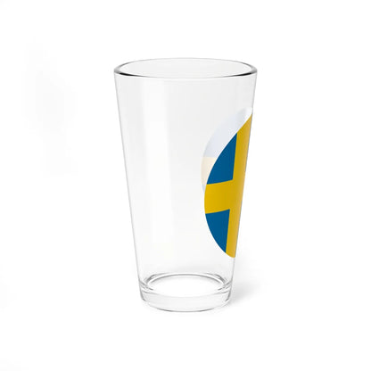Sweden flag orb icon (Sweden) Pint Glass 16oz - Go Mug Yourself