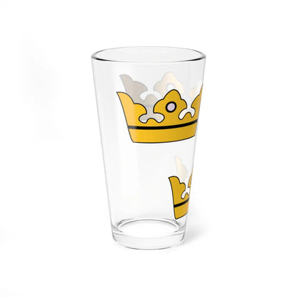 Sweden greater arms three crowns (Sweden) (Coat of Arms) Pint Glass 16oz - Go Mug Yourself