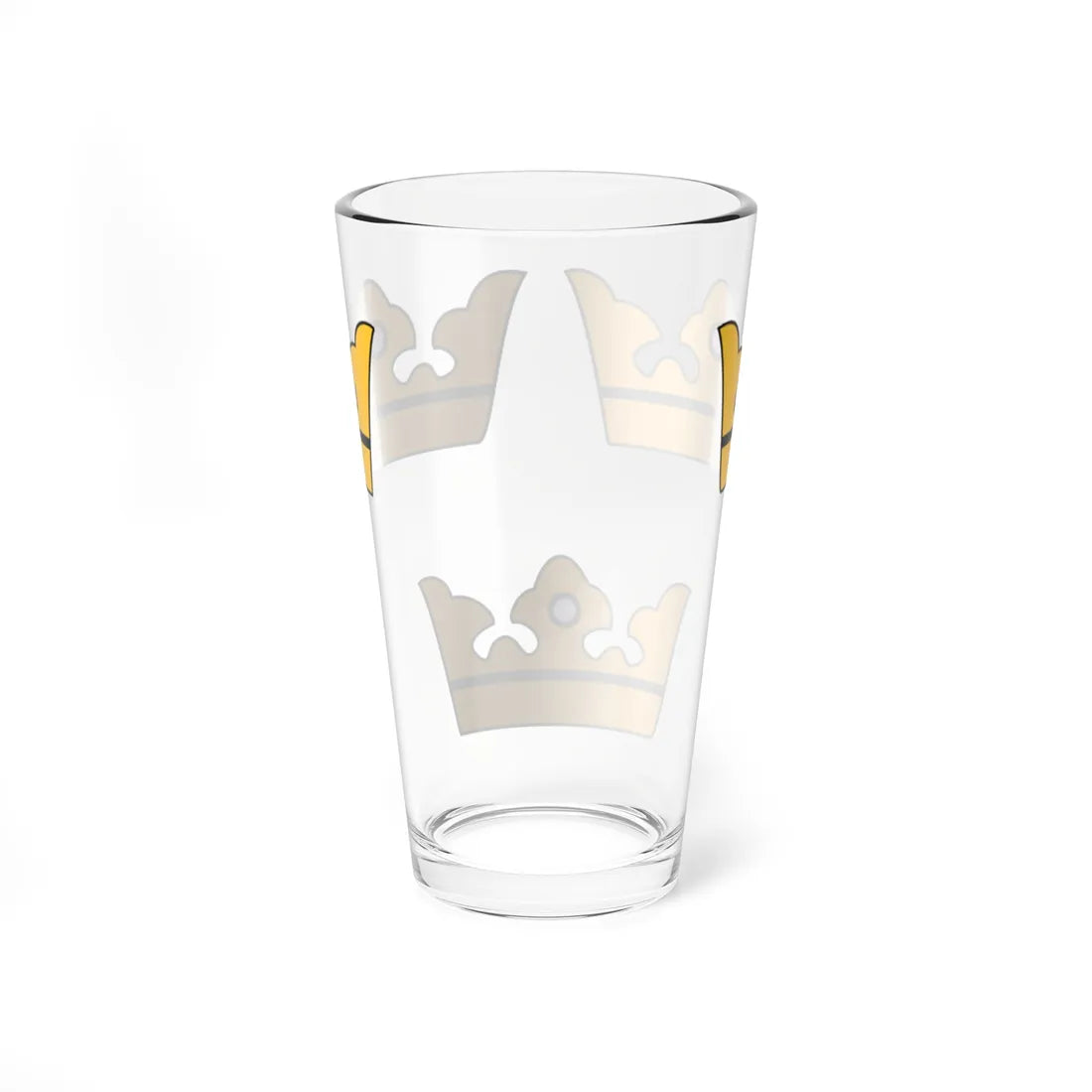 Sweden greater arms three crowns (Sweden) (Coat of Arms) Pint Glass 16oz - Go Mug Yourself