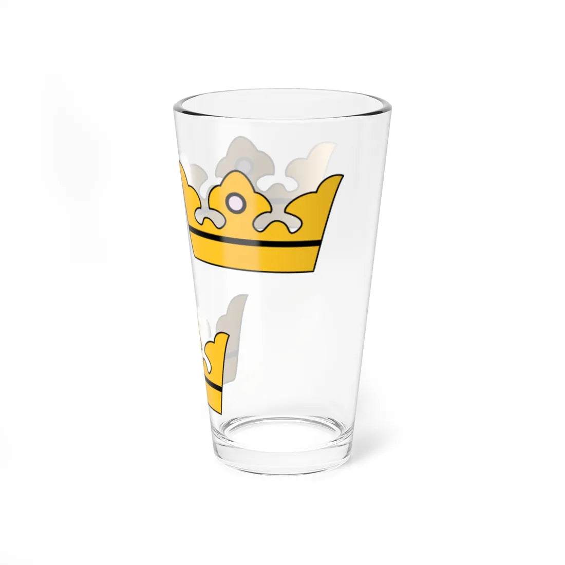 Sweden greater arms three crowns (Sweden) (Coat of Arms) Pint Glass 16oz - Go Mug Yourself