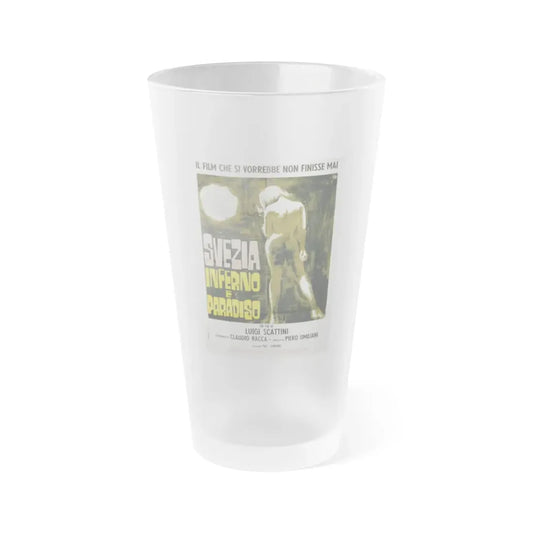 SWEDEN HEAVEN AND HELL (ITALIAN) 1968 Movie Poster - Frosted Pint Glass 16oz Default Title - Go Mug Yourself