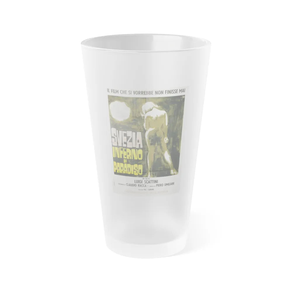 SWEDEN HEAVEN AND HELL (ITALIAN) 1968 Movie Poster - Frosted Pint Glass 16oz-Go Mug Yourself