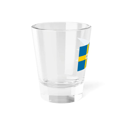 Sweden-Royal-flag-lesser-coa (Sweden) Shot Glass 1.5oz - Go Mug Yourself