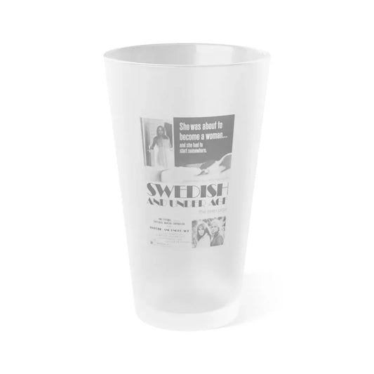 SWEDISH AND UNDER AGE 1969 Movie Poster - Frosted Pint Glass 16oz Default Title - Go Mug Yourself