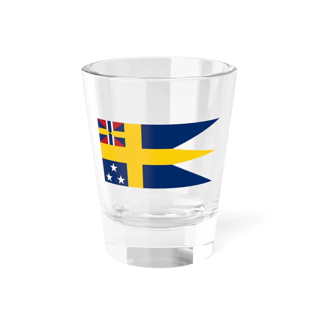 Swedish command flag 1875-1905 - Admiral (Sweden) Shot Glass 1.5oz 1.5oz - Go Mug Yourself