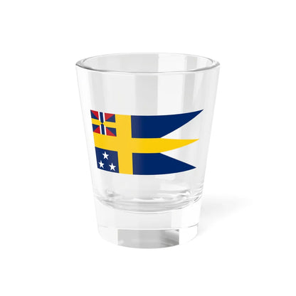 Swedish command flag 1875-1905 - Admiral (Sweden) Shot Glass 1.5oz 1.5oz - Go Mug Yourself