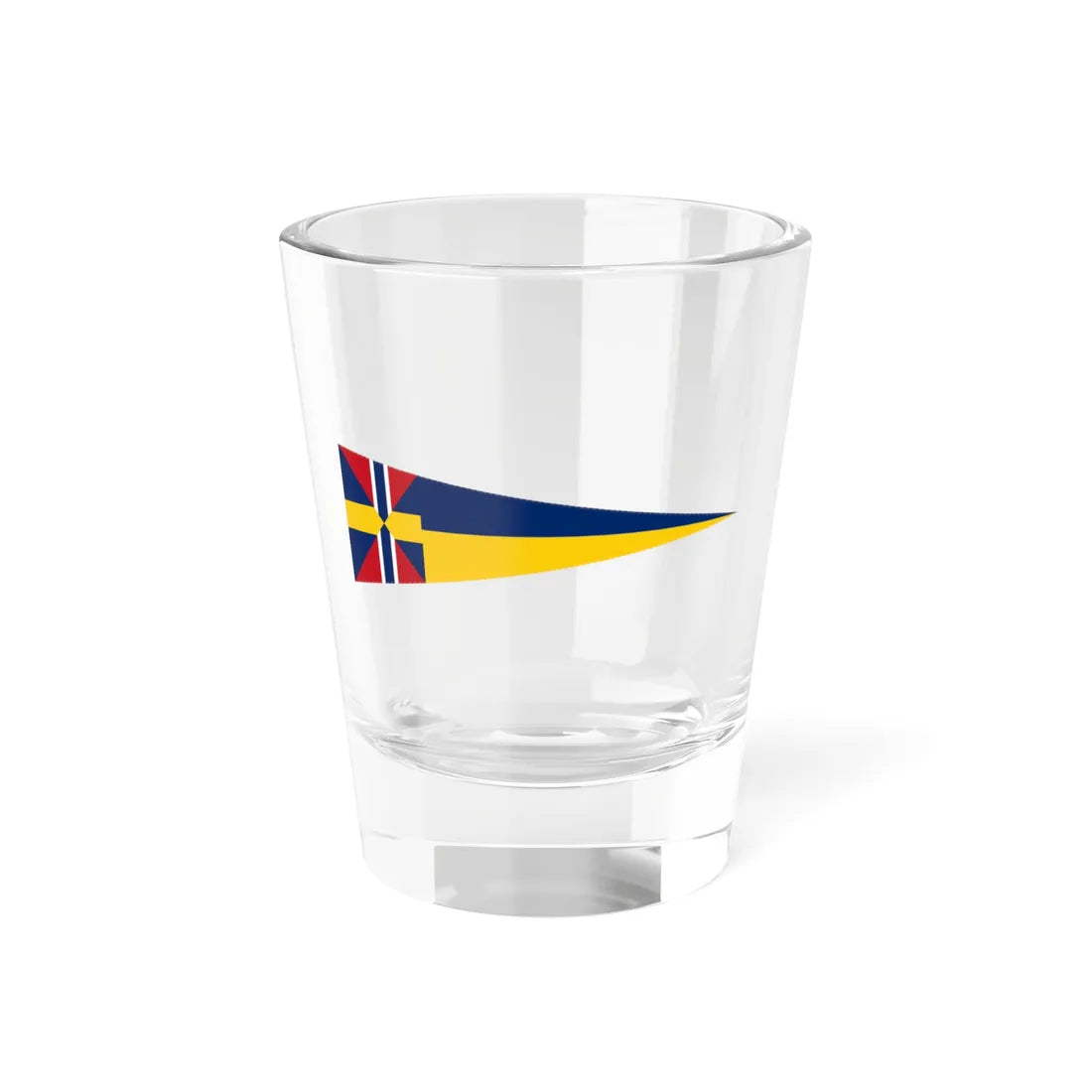 Swedish command flag 1875-1905 - Detachment Commander (Sweden) Shot Glass 1.5oz 1.5oz - Go Mug Yourself