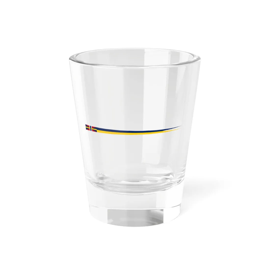 Swedish command flag 1875-1905 - Örlogsvimpel (Estonia) Shot Glass 1.5oz - Go Mug Yourself