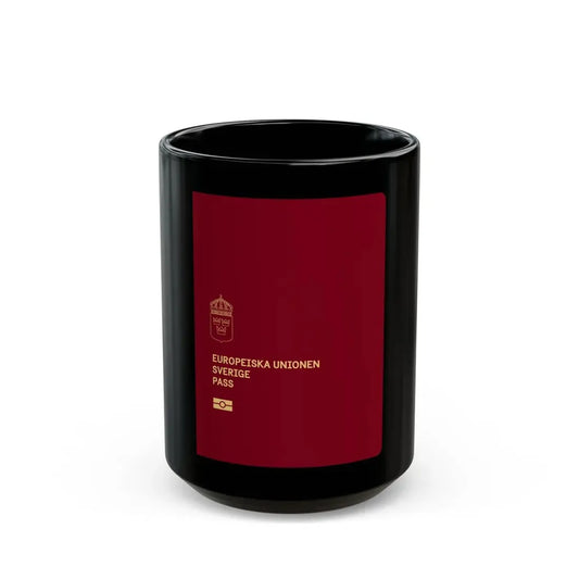 Swedish Passport 2022 - Black Coffee Mug 15oz - Go Mug Yourself