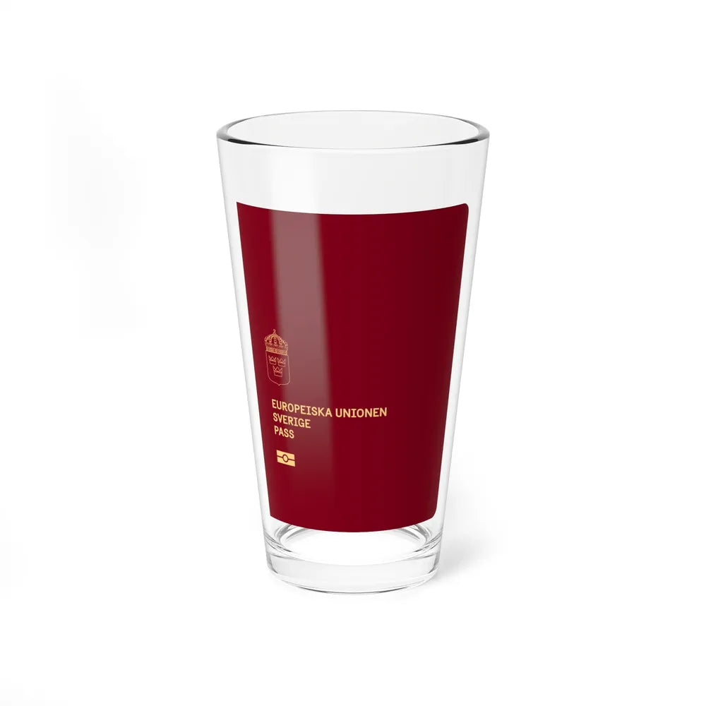 Swedish Passport 2022 - Pint Glass 16oz-16oz-Go Mug Yourself