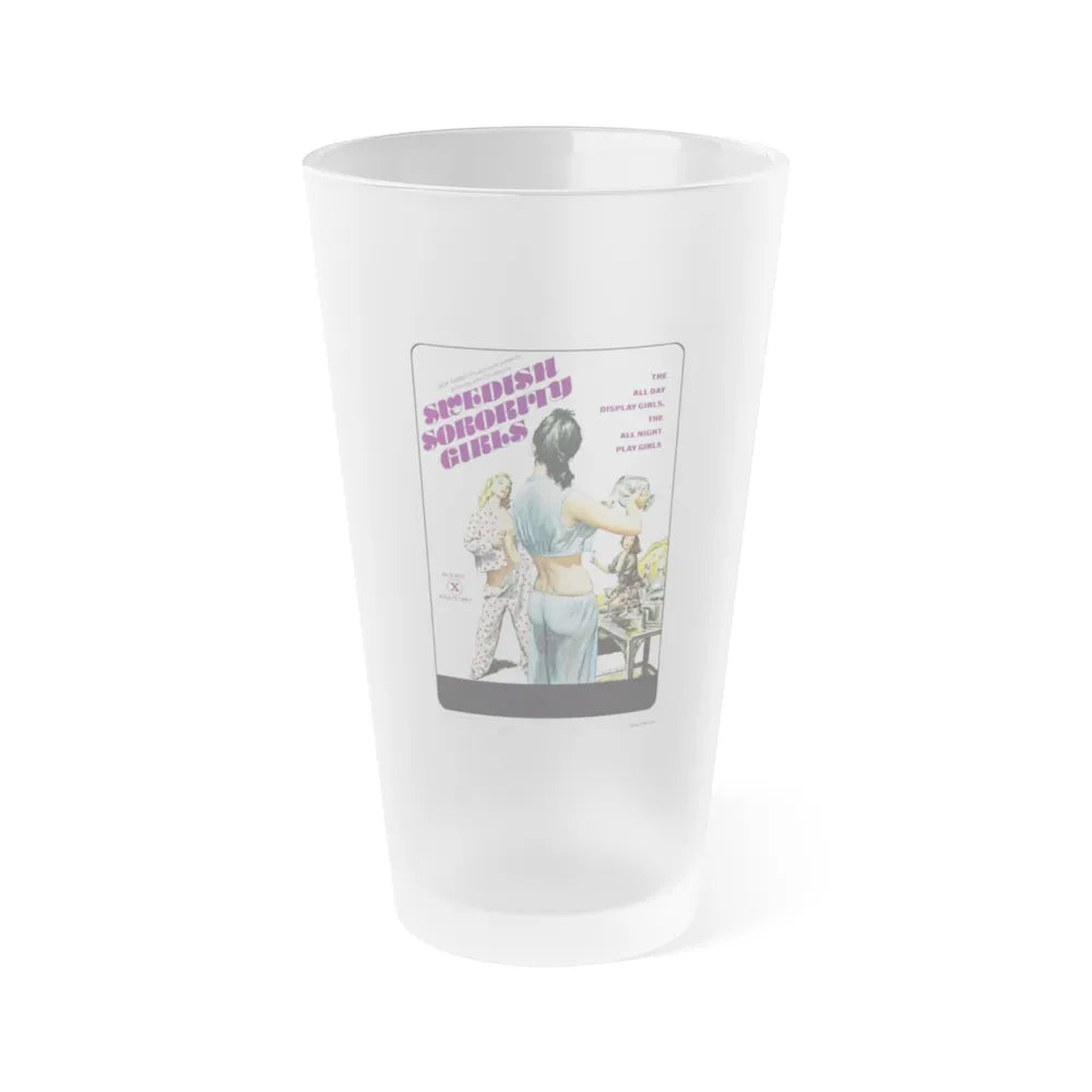 SWEDISH SORORITY GIRLS 1978 Movie Poster - Frosted Pint Glass 16oz-Go Mug Yourself