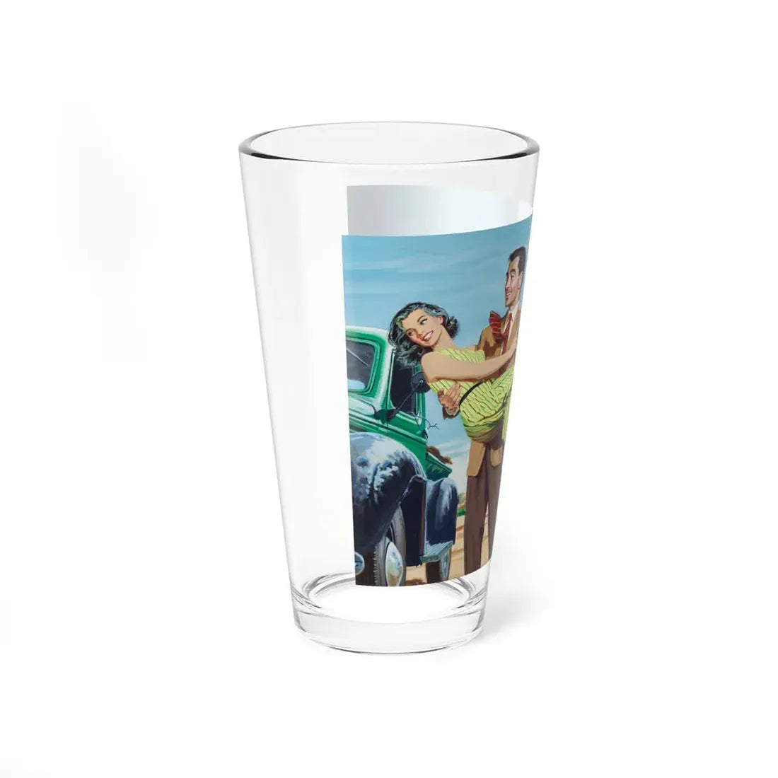 Sweeping Her Off of Her Feet, paperback cover, 1955 - Pint Glass 16oz - Go Mug Yourself