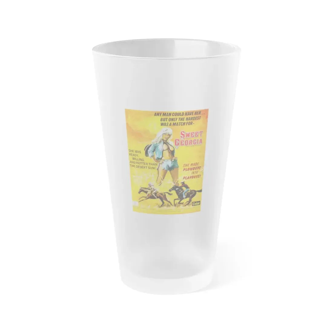 SWEET GEORGIA 1972 Movie Poster - Frosted Pint Glass 16oz Default Title - Go Mug Yourself