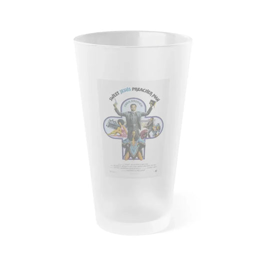 SWEET JESUS PREACHER MAN 1973 Movie Poster - Frosted Pint Glass 16oz Default Title - Go Mug Yourself