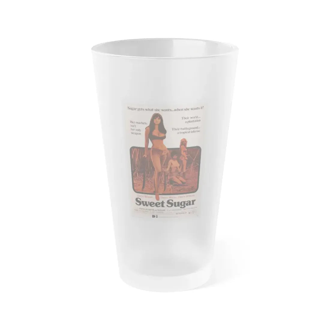 SWEET SUGAR 1972 Movie Poster - Frosted Pint Glass 16oz Default Title - Go Mug Yourself